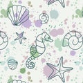 Splash-shell-pattern Royalty Free Stock Photo