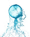 Splash water ball isolated Royalty Free Stock Photo