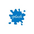 Splash water blue graphic design template vector Royalty Free Stock Photo