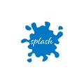 Splash water blue graphic design template vector Royalty Free Stock Photo