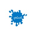 Splash water blue graphic design template vector Royalty Free Stock Photo