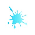 Splash of water or blue liquid on a transparent background. Vector illustration EPS 10 Royalty Free Stock Photo