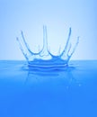 Splash - water crown Royalty Free Stock Photo