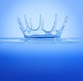 Splash - water crown Royalty Free Stock Photo