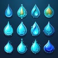 splash water drop design ai generated