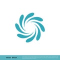 Splash Water Icon vector Logo Template Illustration Design. Vector EPS 10 Royalty Free Stock Photo