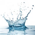 Splash in the water isolated on white background Royalty Free Stock Photo