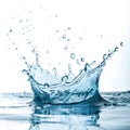 Splash of water on transparent background Royalty Free Stock Photo