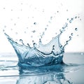 Splash of water on transparent background Royalty Free Stock Photo