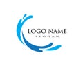 splash Water, Wave symbol and icon Logo Template Royalty Free Stock Photo