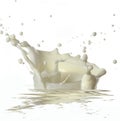 Splashed milk