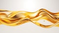 Splashes and drops of liquid oil. Fresh Olive or motor engine oil eco nature golden color close-up. Shine yellow Cosmetic oil or Royalty Free Stock Photo