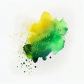 Splashes of paint spreading Bright colors on a white background Generative AI Royalty Free Stock Photo