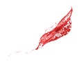 Splashes of red paint are isolated by a white background. 3d image, 3d rendering Royalty Free Stock Photo