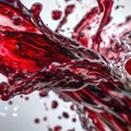 Splashes of red wine. Liquid explosion