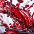 Splashes of red wine. Liquid explosion