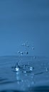 Splashing bubbles in cold, fresh water Royalty Free Stock Photo