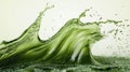 Splashing Green Liquid Royalty Free Stock Photo