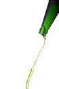 Splashing green water from bottle Royalty Free Stock Photo