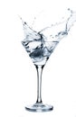 Splashing martini Royalty Free Stock Photo