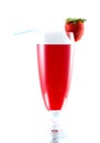 Splashing strawberry cocktail Royalty Free Stock Photo