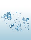 Splashing Water Bubbles Royalty Free Stock Photo