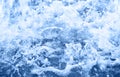 Splashing blue water with bubbles, background Royalty Free Stock Photo