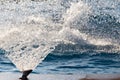 Splashing water in the pool as a background Royalty Free Stock Photo