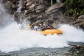 Splashing Water Ride at Theme Park, Universal Orlando, USA Royalty Free Stock Photo