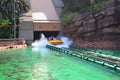 Splashing Water Ride at Theme Park Royalty Free Stock Photo