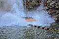 Splashing Water Ride at Theme Park, Universal Orlando, USA Royalty Free Stock Photo