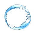 Splashing Water Ring Royalty Free Stock Photo