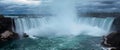 Splashing waterfall in Niagara Falls, Canada