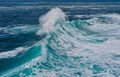 Splashing waves at Cantabrico sea