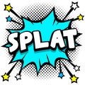 splat Pop art comic speech bubbles book sound effects