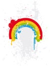 Splater rainbow Royalty Free Stock Photo