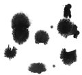 Splats n blobs set Royalty Free Stock Photo