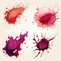 Splatted ink Royalty Free Stock Photo