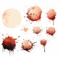 Splatted ink Royalty Free Stock Photo