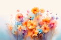 Splattered Beauty: Expressive Paint Flowers and Watercolor Wonders