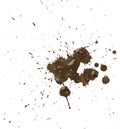 Splattered mud with drip pattern Royalty Free Stock Photo
