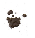 Splattered mud with drip pattern Royalty Free Stock Photo