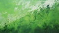 Green Splattered Paint on Canvas. Creative Presentation Background Royalty Free Stock Photo