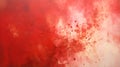 Red Splattered Paint on Canvas. Creative Presentation Background Royalty Free Stock Photo