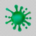 Splattered slime isolated on transparent background. Vector illustration.