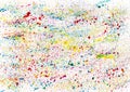 Splattered white sheet paper