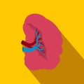 Spleen flat icon with shadow Royalty Free Stock Photo