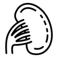 Spleen icon, outline style