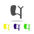 spleen organ multicolored icons. Element of body parts multicolored icons. Signs and symbols collection icon for websites, web des