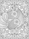 Splendid adult coloring page